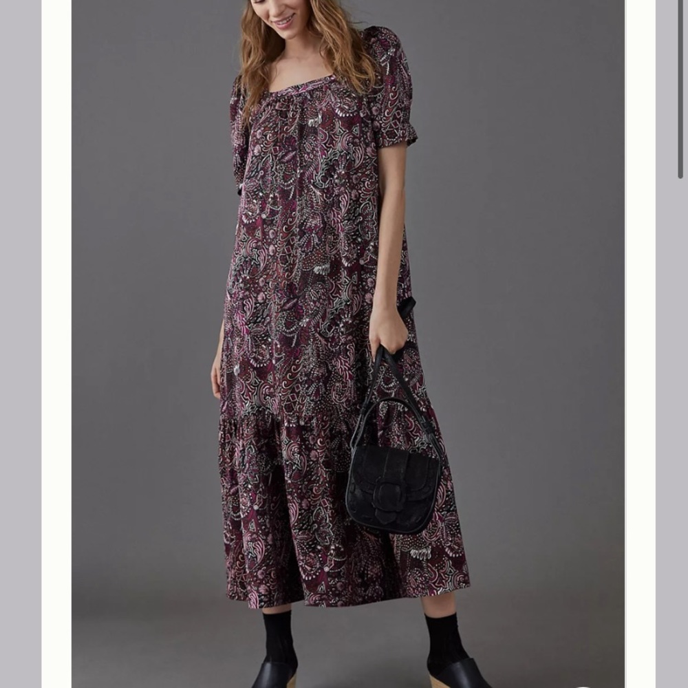 NWT ANTHROPOLOGIE Lisabetta Maxi Dress 1X and XS